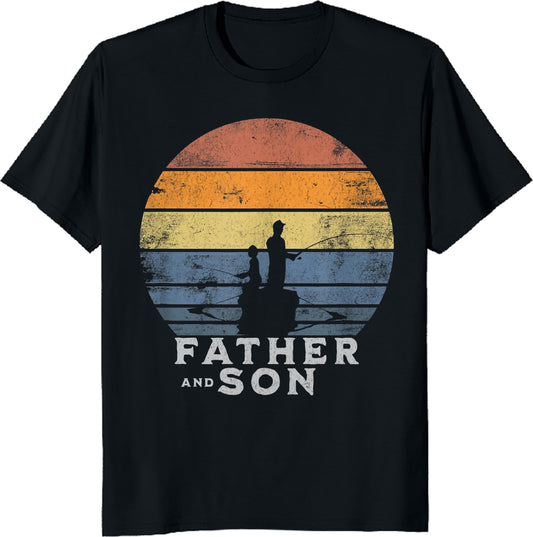 Father and Son Matching Shirts Fishing Partners Gift T-Shirt