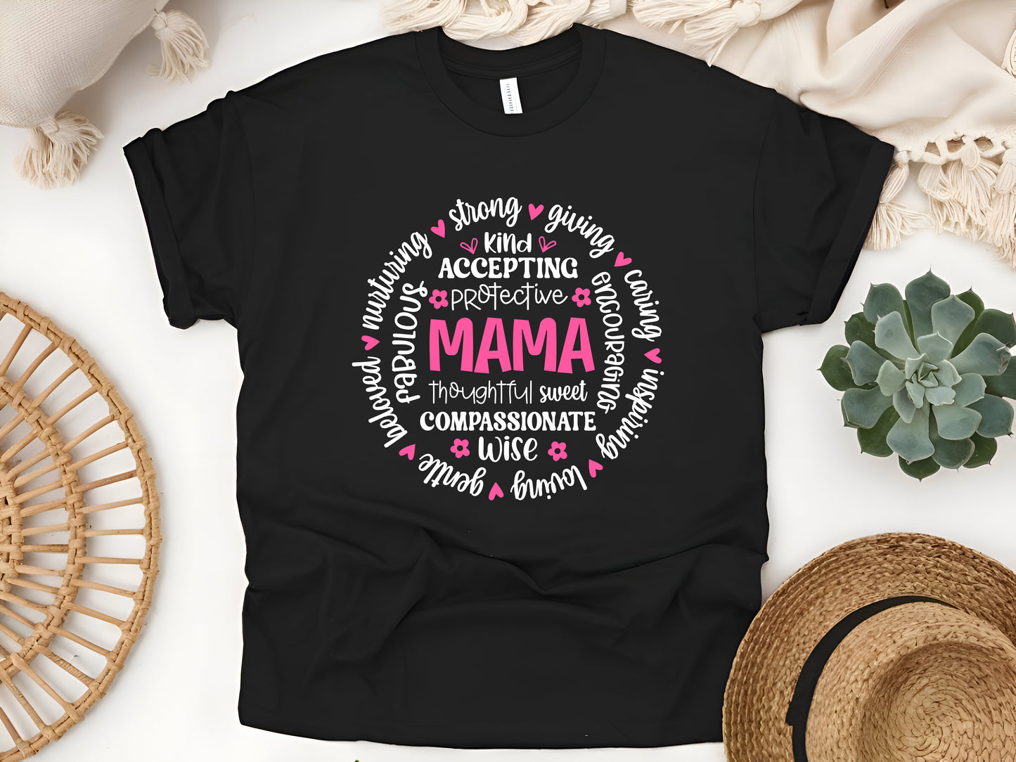 MAMA Unisex Tee - Thoughtful Gift for Mom, Mother's Day, Birthday, Printed in USA