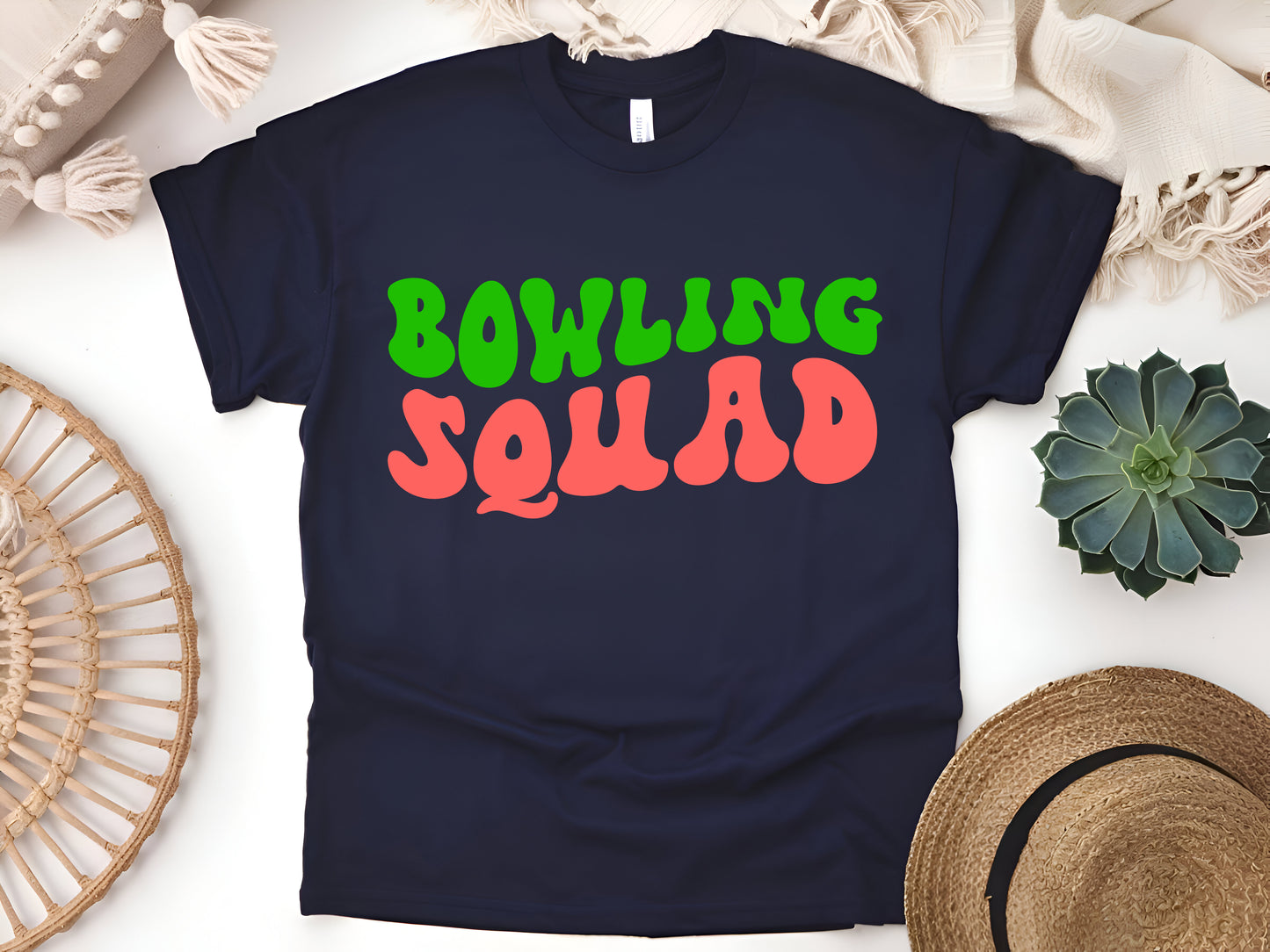 Bowling Squad T-Shirt Funny Team Matching Outfit for League Nights and Tournaments