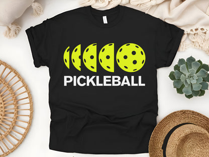 Pickleball Moon T-Shirt - Retro Pickleball Lover Unisex Tee