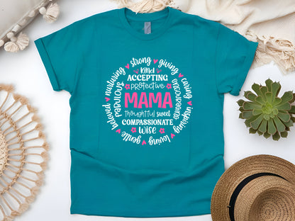 MAMA Unisex Tee - Thoughtful Gift for Mom, Mother's Day, Birthday, Printed in USA