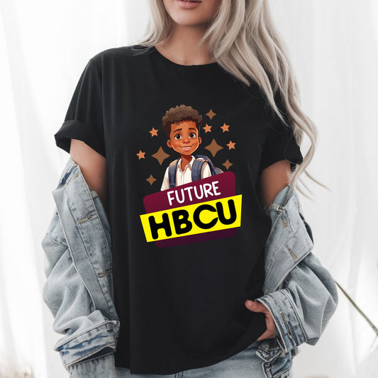 Future HBCU Graduate T-Shirt – Black Boy College Graduation Tee, HBCU Pride Shirt, Afro Kid Graduate Gift, Unisex Kids College Tee