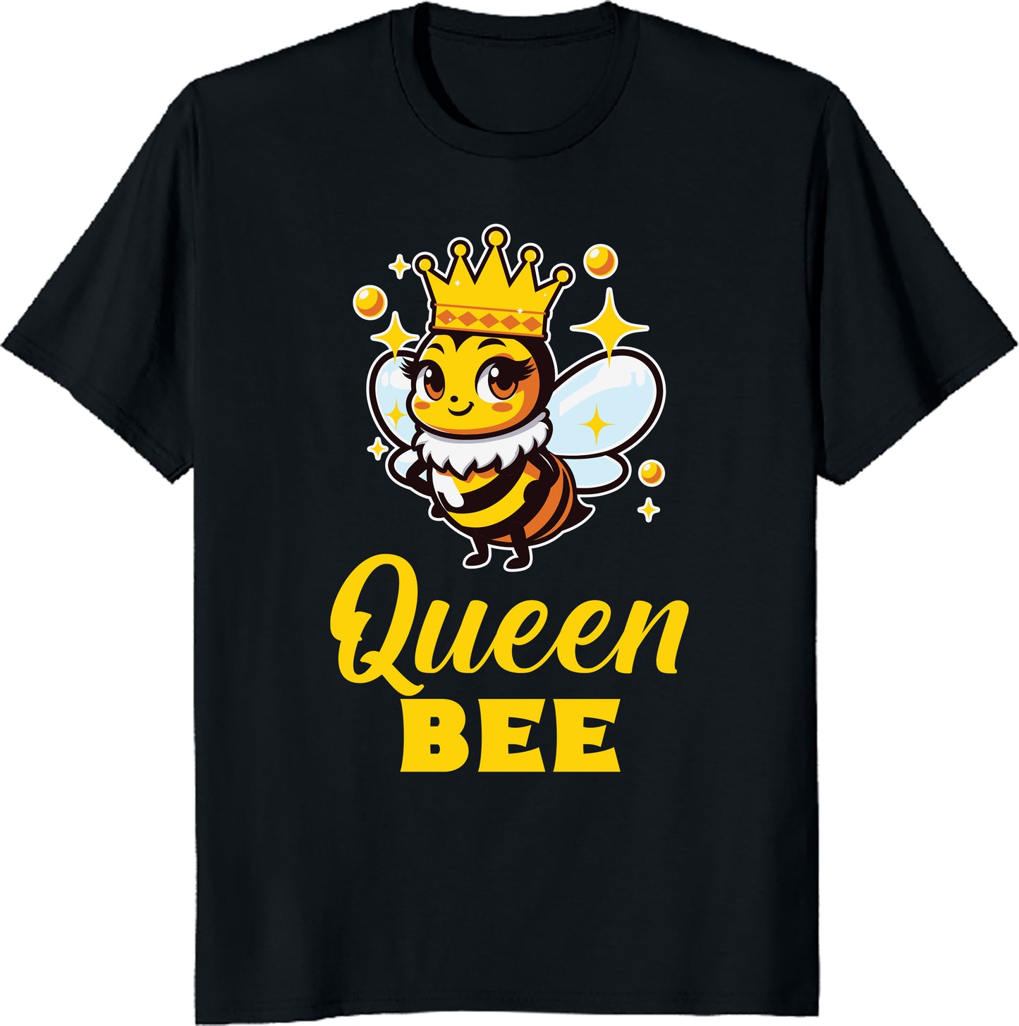 Queen Bee Unisex Tee - Crown Honeybee Mom Wife Daughter Gift T-Shirt