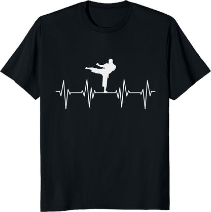 Taekwondo Heartbeat – Martial Arts Passion T-Shirt