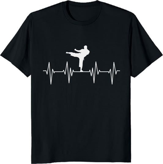 Taekwondo Heartbeat – Martial Arts Passion T-Shirt