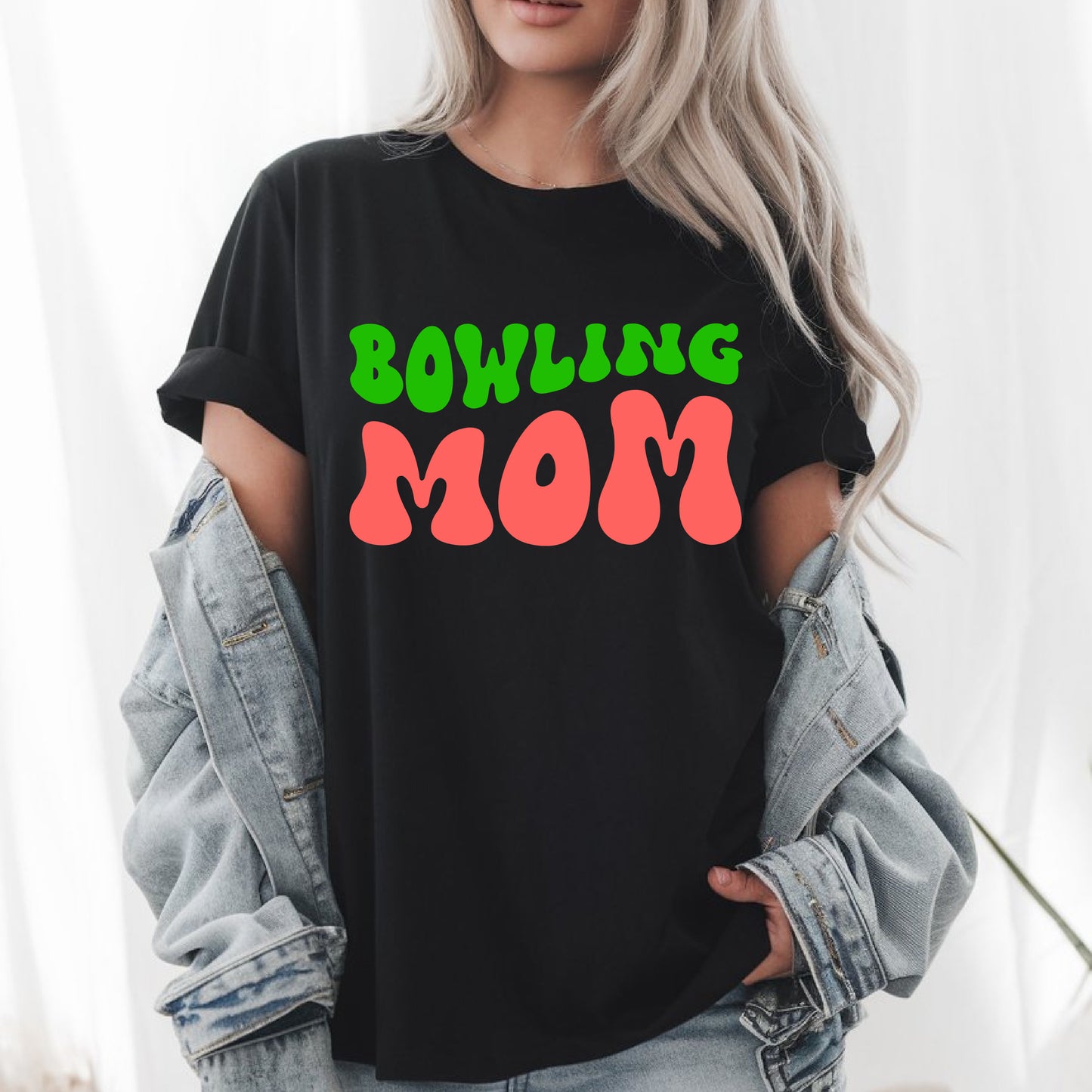 Bowling Mom T-Shirt Funny Bowling Lover Gift for Proud Sports Moms