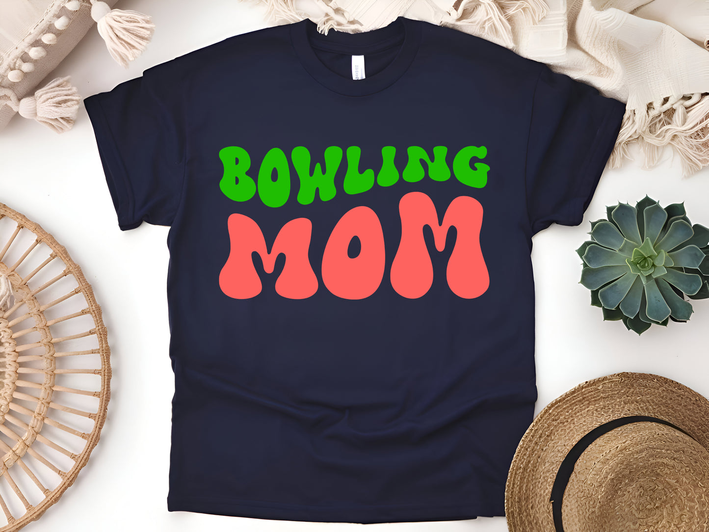 Bowling Mom T-Shirt Funny Bowling Lover Gift for Proud Sports Moms