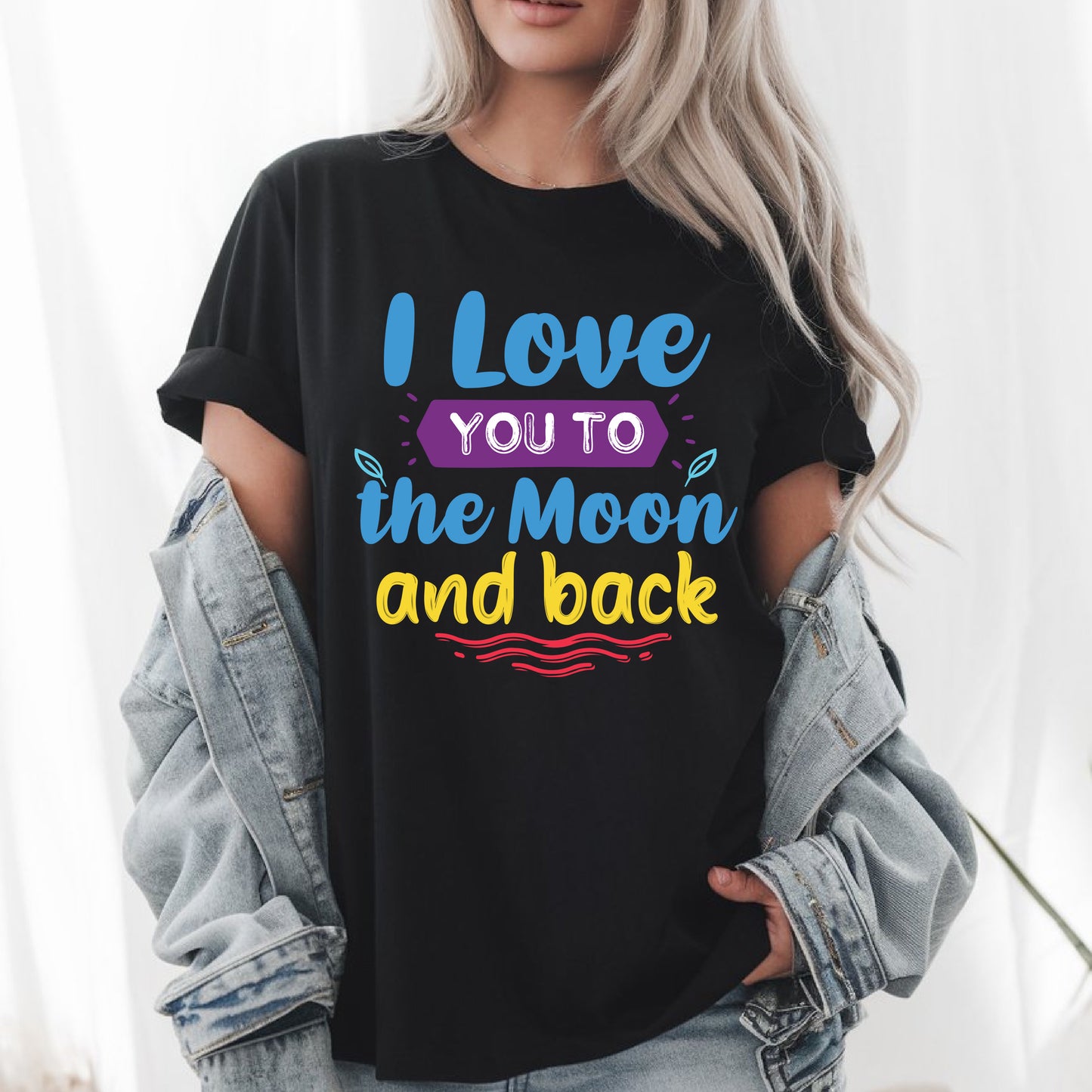 I Love You to the Moon and Back T-Shirt - Cute Romantic Gift Tee - Anniversary Valentine’s Day Unisex Shirt