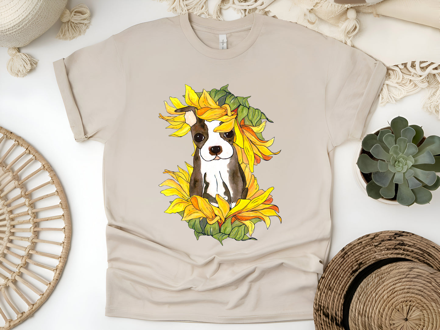 Sunshine Puppy T-Shirt – Cute French Bulldog Puppy Tee – Adorable Dog Lover Gift for Women, Men & Kids