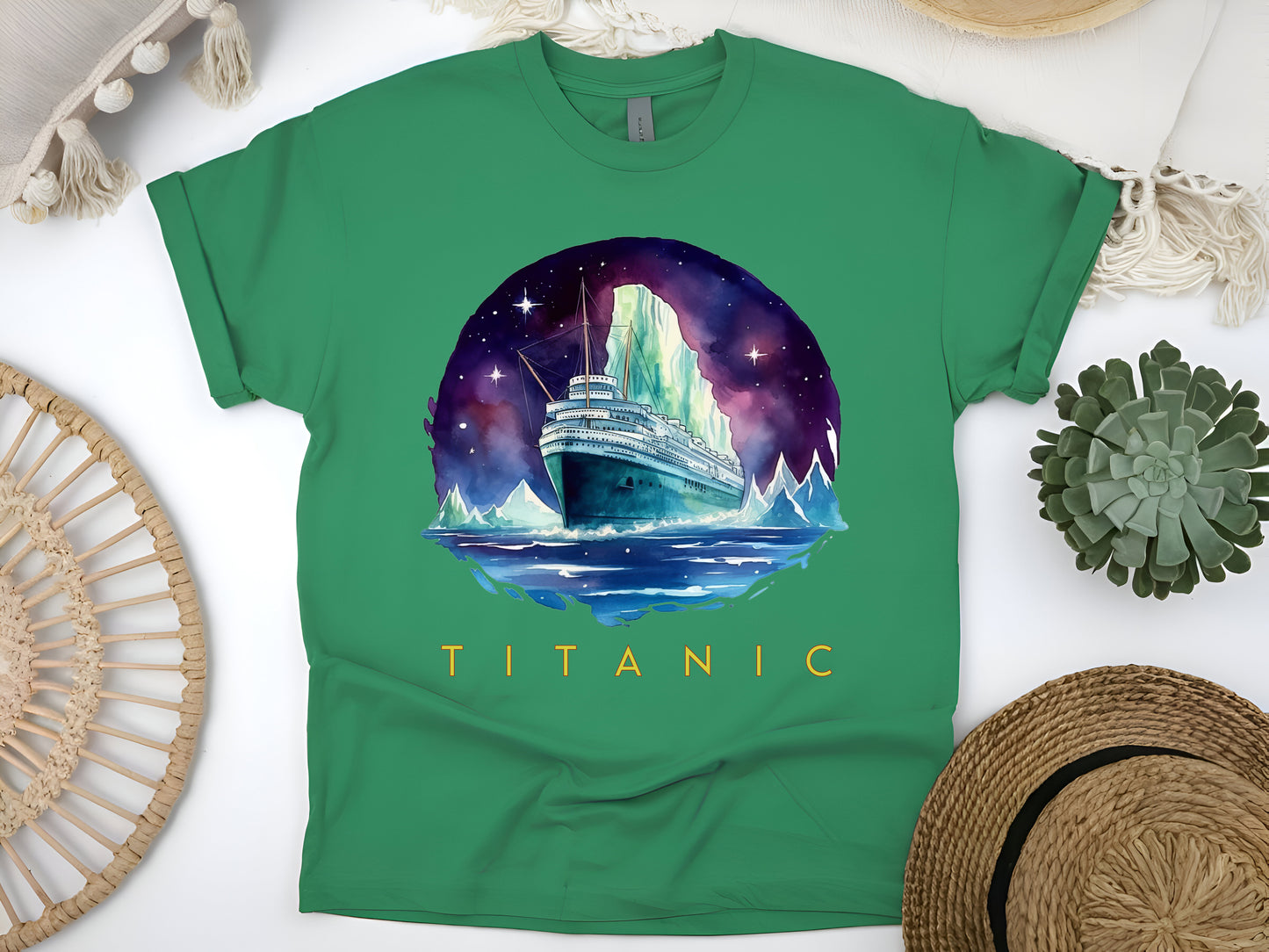 Titanic Cruise Ship T-Shirt - Historic April 15th, 1912 Iceberg Tragedy Graphic Tee - Nautical History Shirt