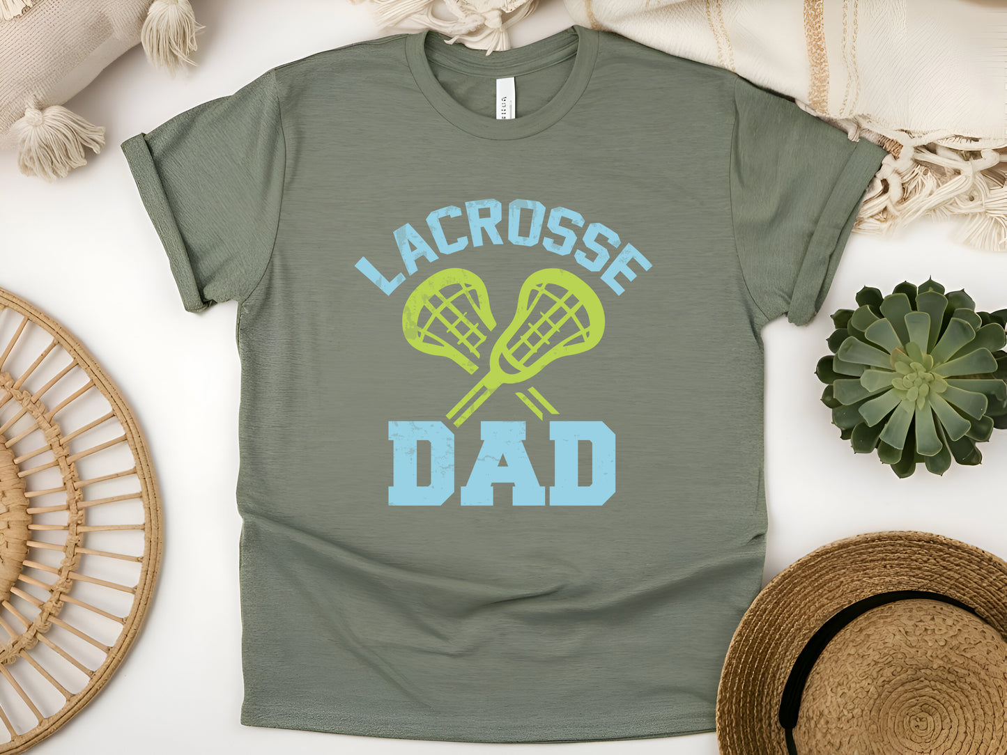 Lacrosse Dad T-Shirt – Funny Lax Father Tee, Cool Gift for Proud Lax Dads, Game Day Sports Shirt, Unisex Fit for Fathers