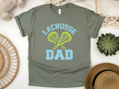 Lacrosse Dad T-Shirt – Funny Lax Father Tee, Cool Gift for Proud Lax Dads, Game Day Sports Shirt, Unisex Fit for Fathers