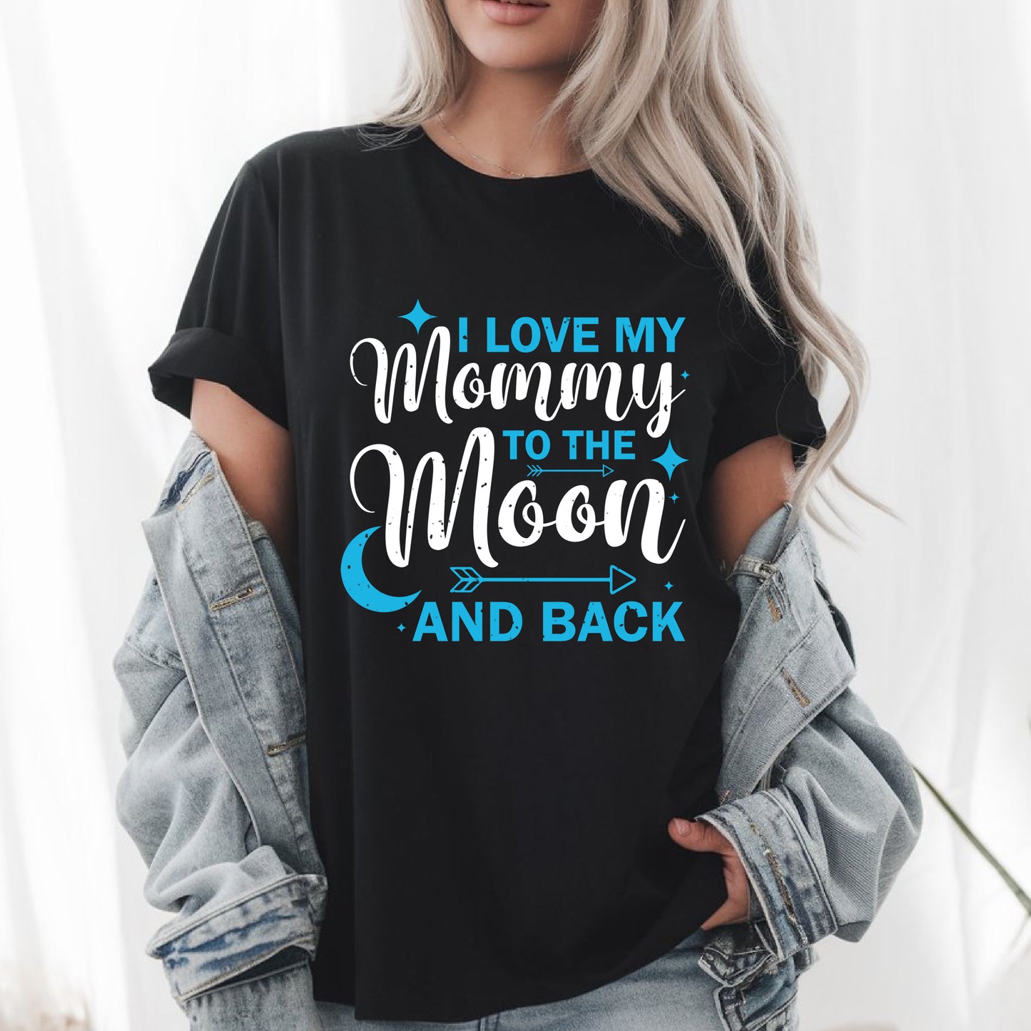 I Love My Mommy to the Moon and Back Shirt - Cute Mother’s Day Gift Tee - Unisex T-Shirt