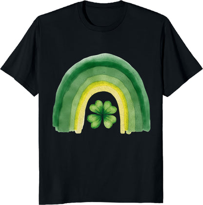 Green Rainbow Saint Patrick's Day T-Shirt - Lucky St. Paddy's Day Tee