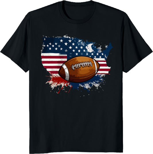 American Football Unisex Tee – USA Flag Sports Design