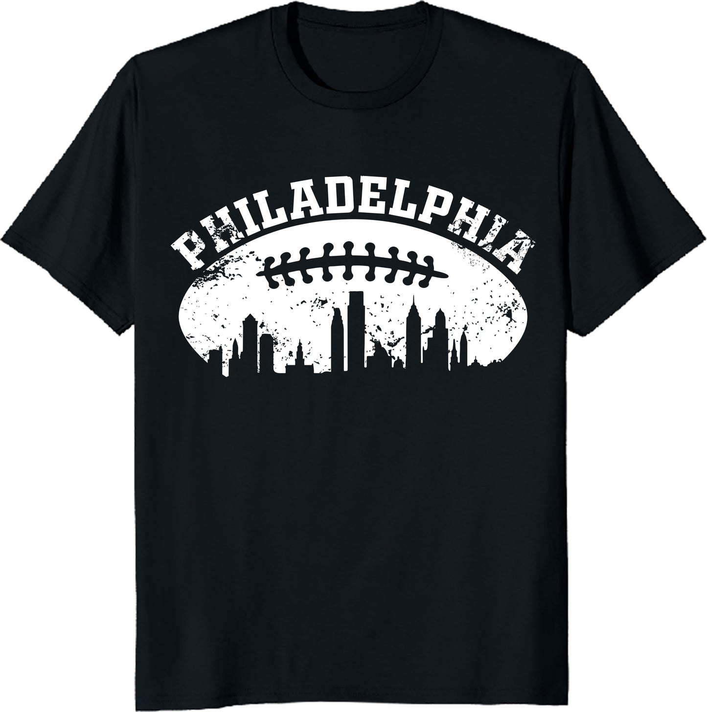 American Football Philadelphia Skyline Unisex Tee - Super Bowl 2025 T-Shirt