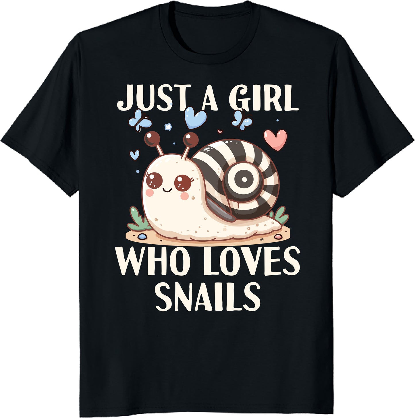 Just a Girl Who Loves Snails Unisex Tee - Cute Snail Lover Shirt