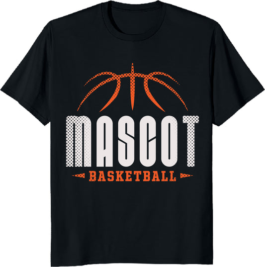 Mascot Basketball T-Shirt - Fun Sports Team Spirit Tee