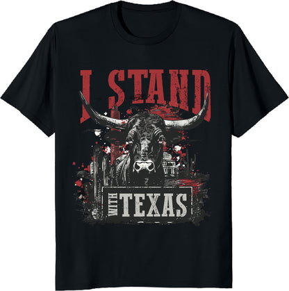 I Stand with Texas Unisex Tee – Texas Longhorn Western Shirt