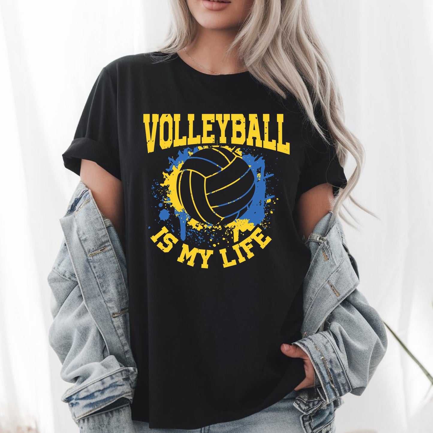 Beach Volleyball Is My Life T-Shirt - Cool Athlete Tee, Sand Volleyball Lover Gift, Unisex Casual Shirt