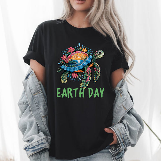 Sea Turtle Earth Day – Save the Ocean Eco-Friendly T-Shirt