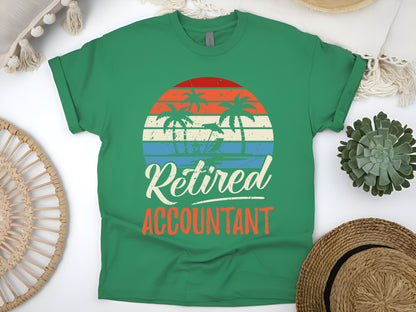 Vintage Retired Accountant T-Shirt - Funny Retirement Gift, Classic CPA Farewell Tee, Unisex Retired Life Shirt