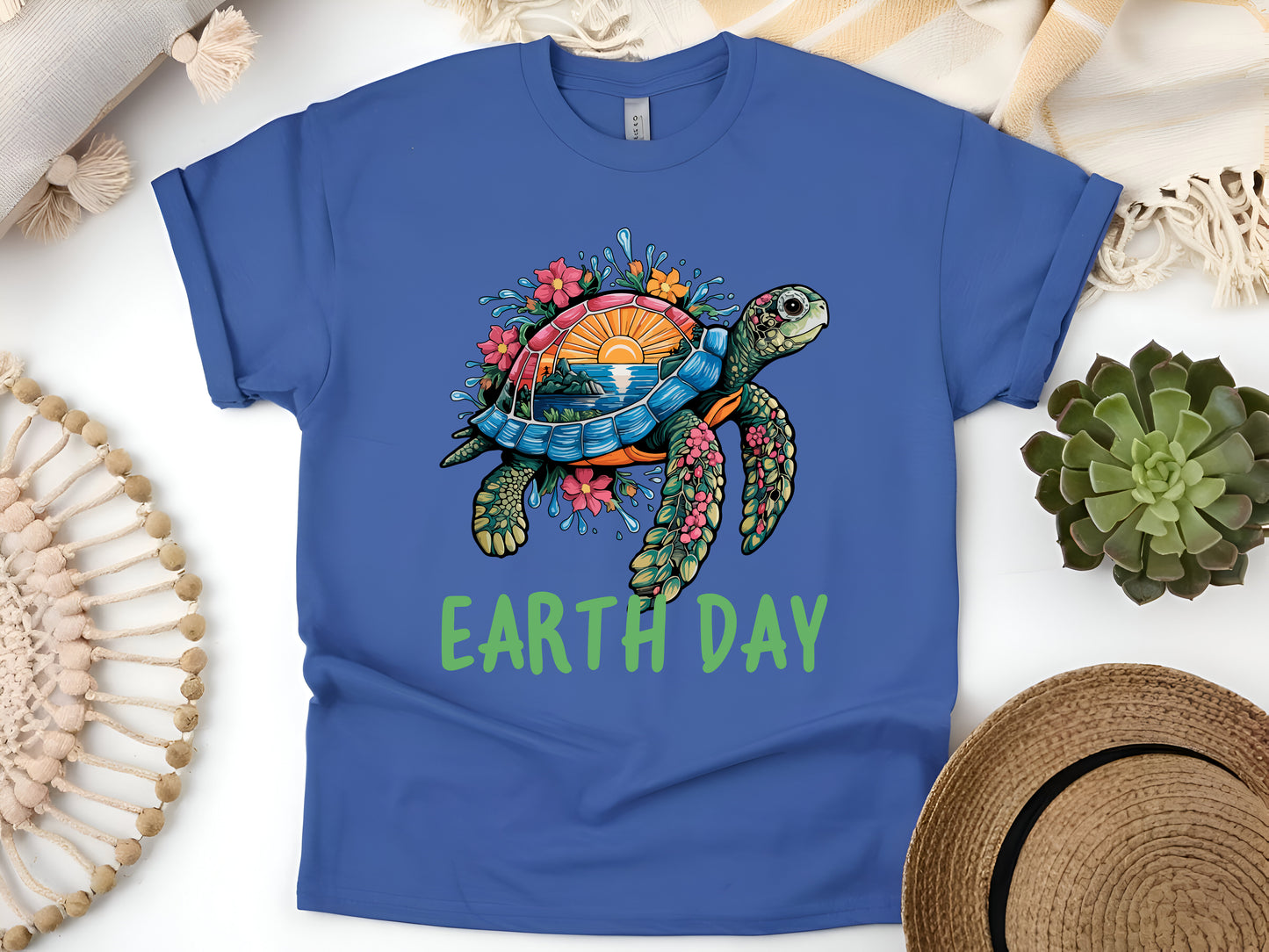 Sea Turtle Earth Day – Save the Ocean Eco-Friendly T-Shirt