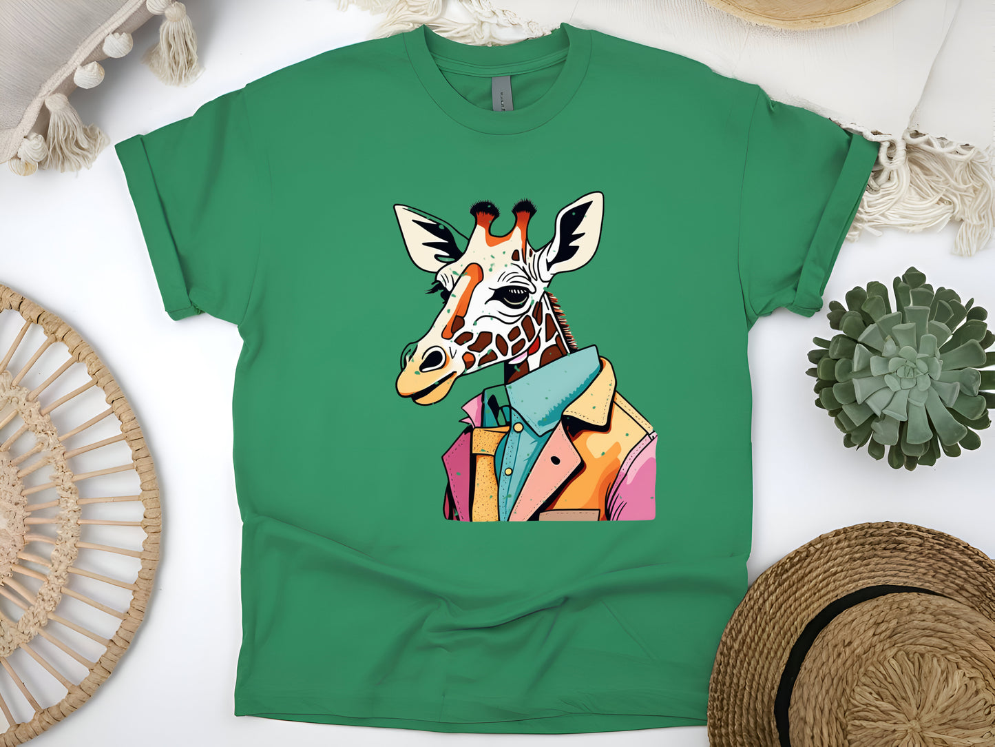 Stylish Giraffe T-Shirt - Trendy Animal Graphic Tee, Unique Gift for Animal Lovers