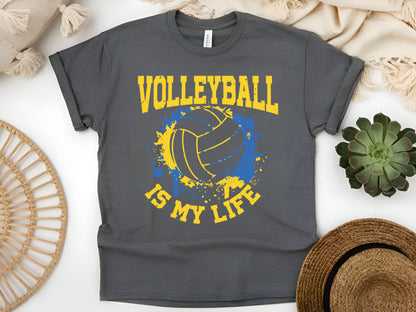 Beach Volleyball Is My Life T-Shirt - Cool Athlete Tee, Sand Volleyball Lover Gift, Unisex Casual Shirt