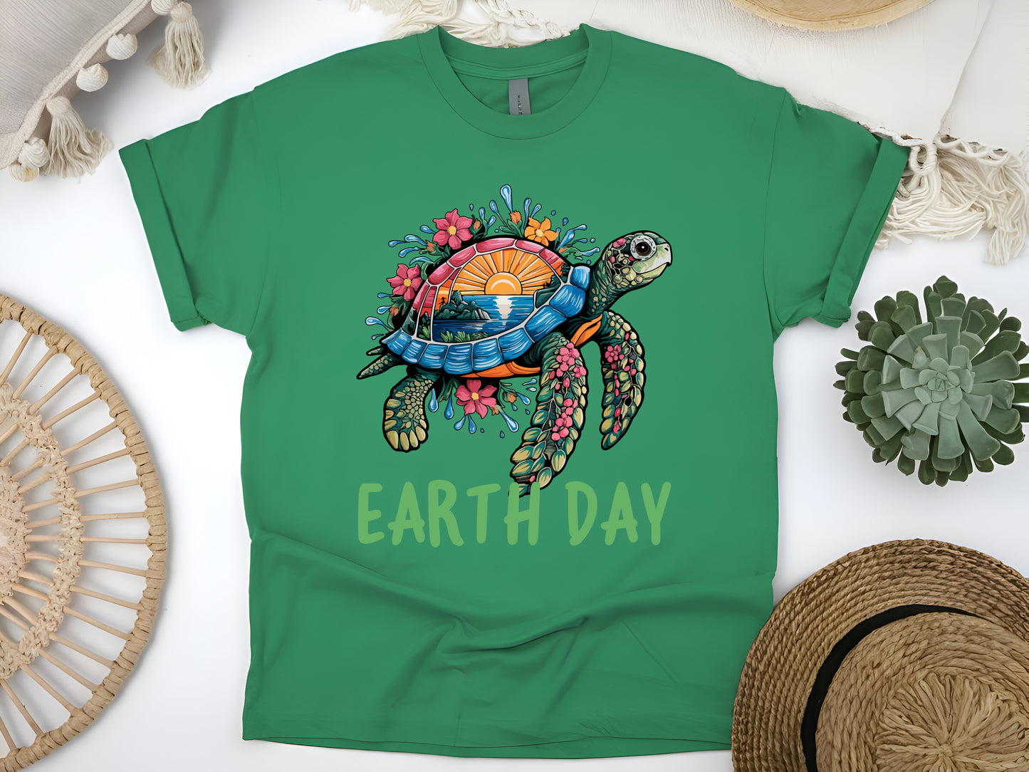 Sea Turtle Earth Day – Save the Ocean Eco-Friendly T-Shirt