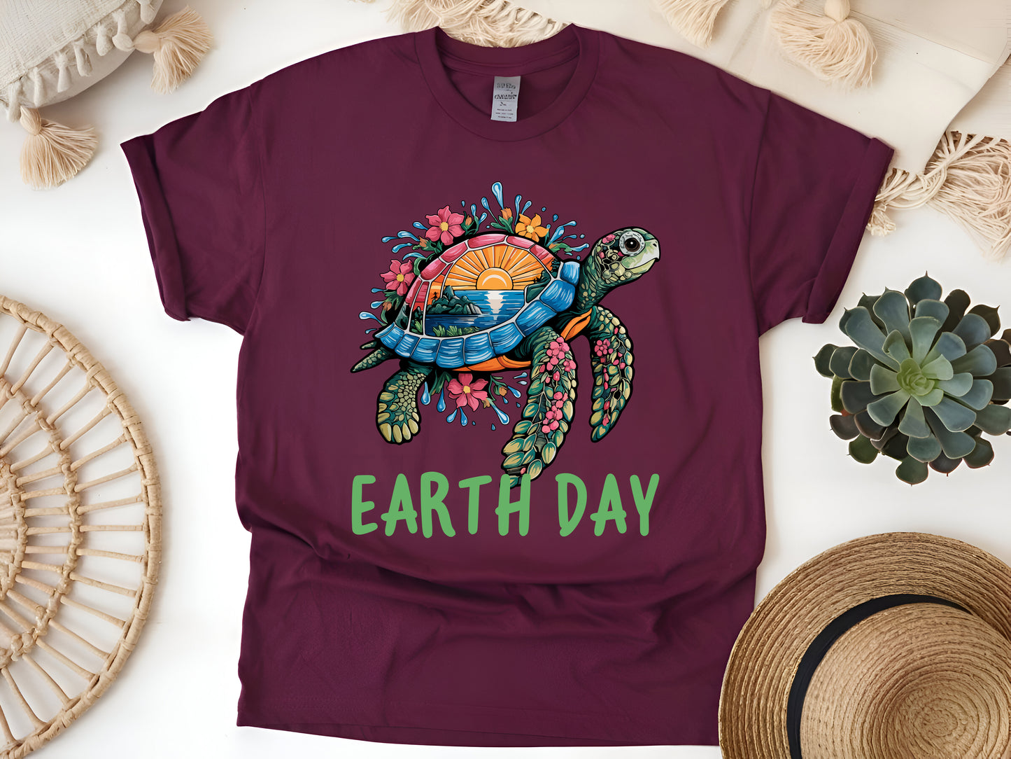 Sea Turtle Earth Day – Save the Ocean Eco-Friendly T-Shirt