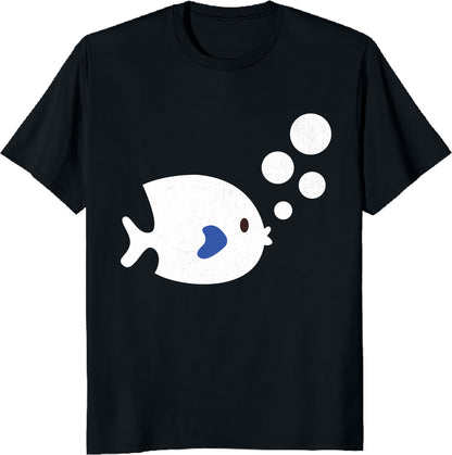 Fish bubbles T-Shirt, Gift For Him - Gift for Dad