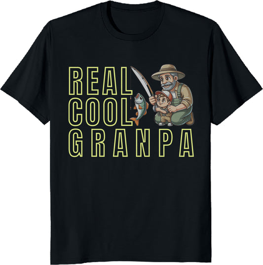 Funny Fishing Vintage Reel Cool Grandpa T-Shirt