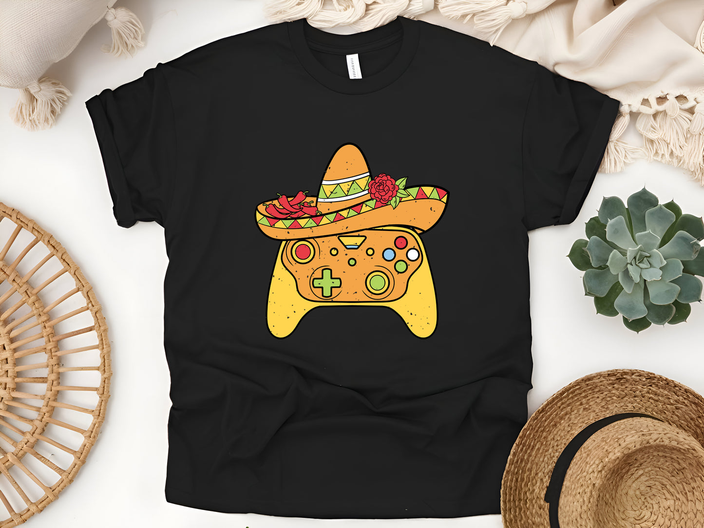 Video Game Cinco de Mayo Gamer Boys T-Shirt, Fun Fiesta Gamer Shirt, Cinco de Mayo Video Game Party Tee