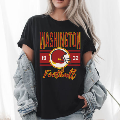 Washington Football 1932 T-Shirt – Vintage Retro Football Fan Tee – Classic Washington Sports Lover Shirt