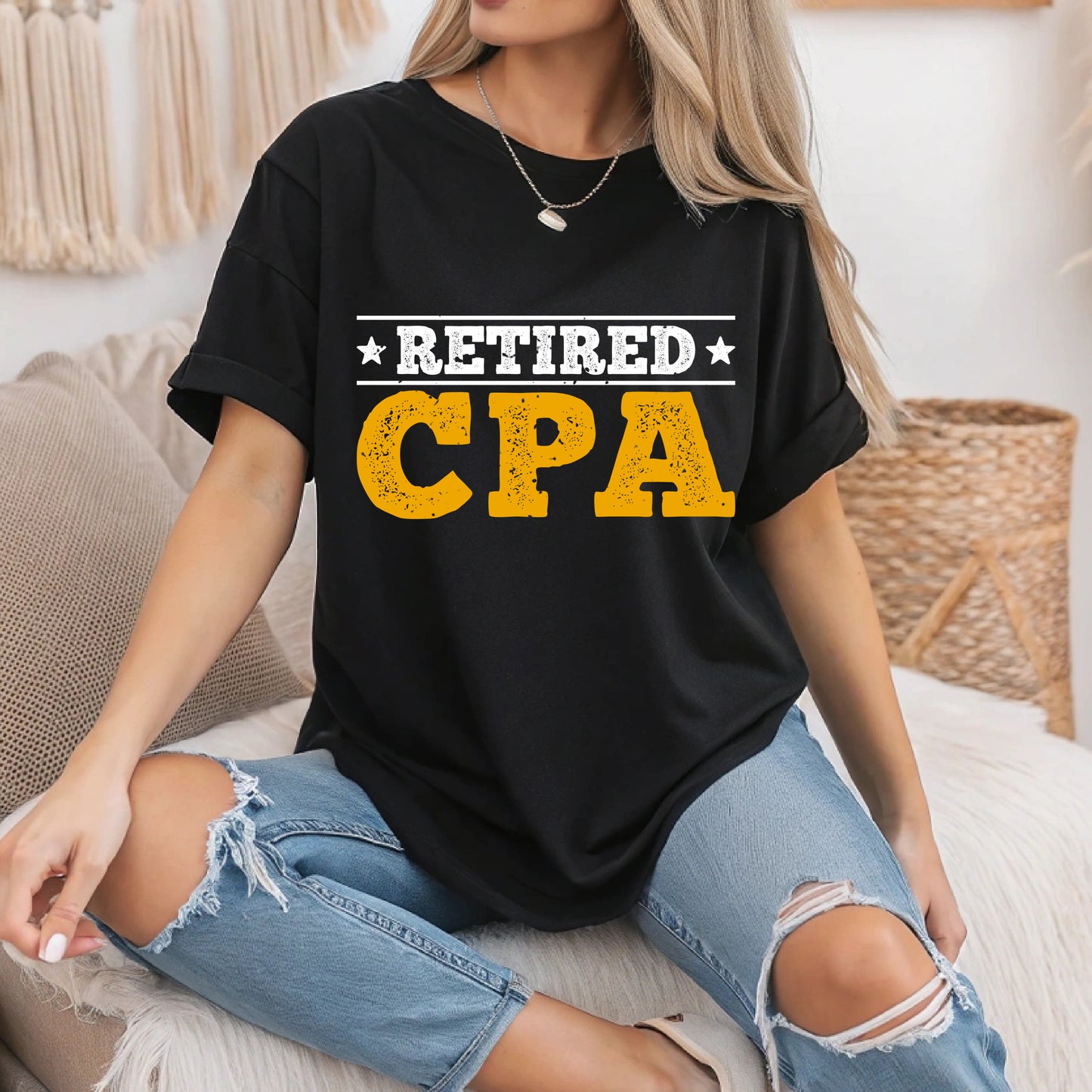 Retired CPA T-Shirt - Funny Accountant Retirement Gift, Former Accountant Tee, Unisex Retired Life Shirt