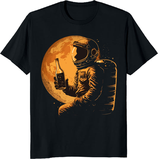 Space Pirate Rum T-Shirt – Funny Cosmic Pirate Tee – Sci-Fi Drinking Shirt – Printed in USA