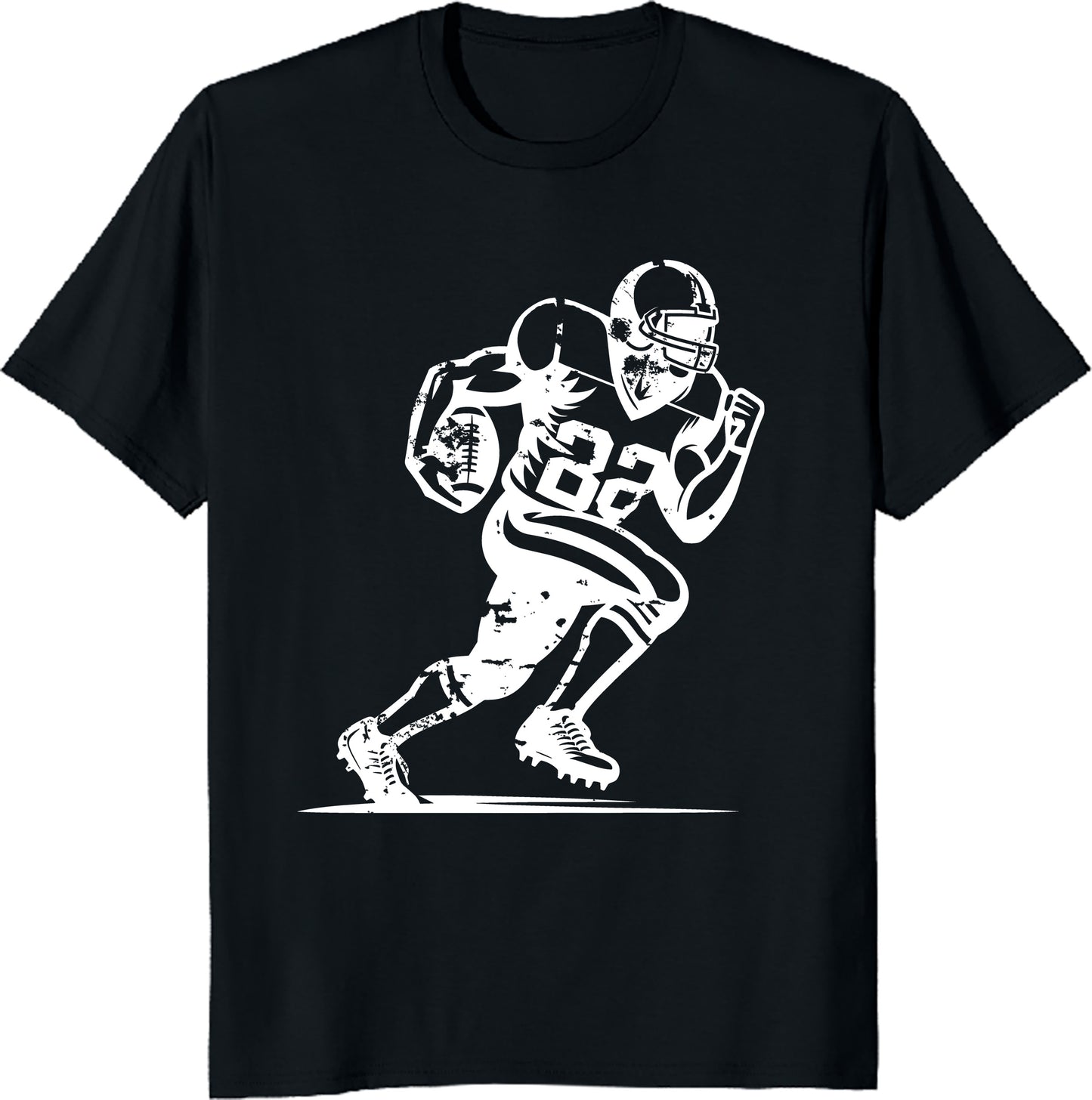 American Football Player with Ball Unisex Tee - Sports Graphic T-Shirt