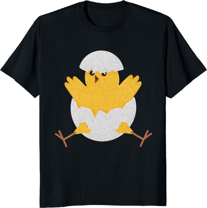 Cute Spring and Holiday unisex Tee - Hatched Easter Chick T-Shirt