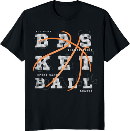 Basketball Championship T-Shirt - All-Star Sports Graphic Tee