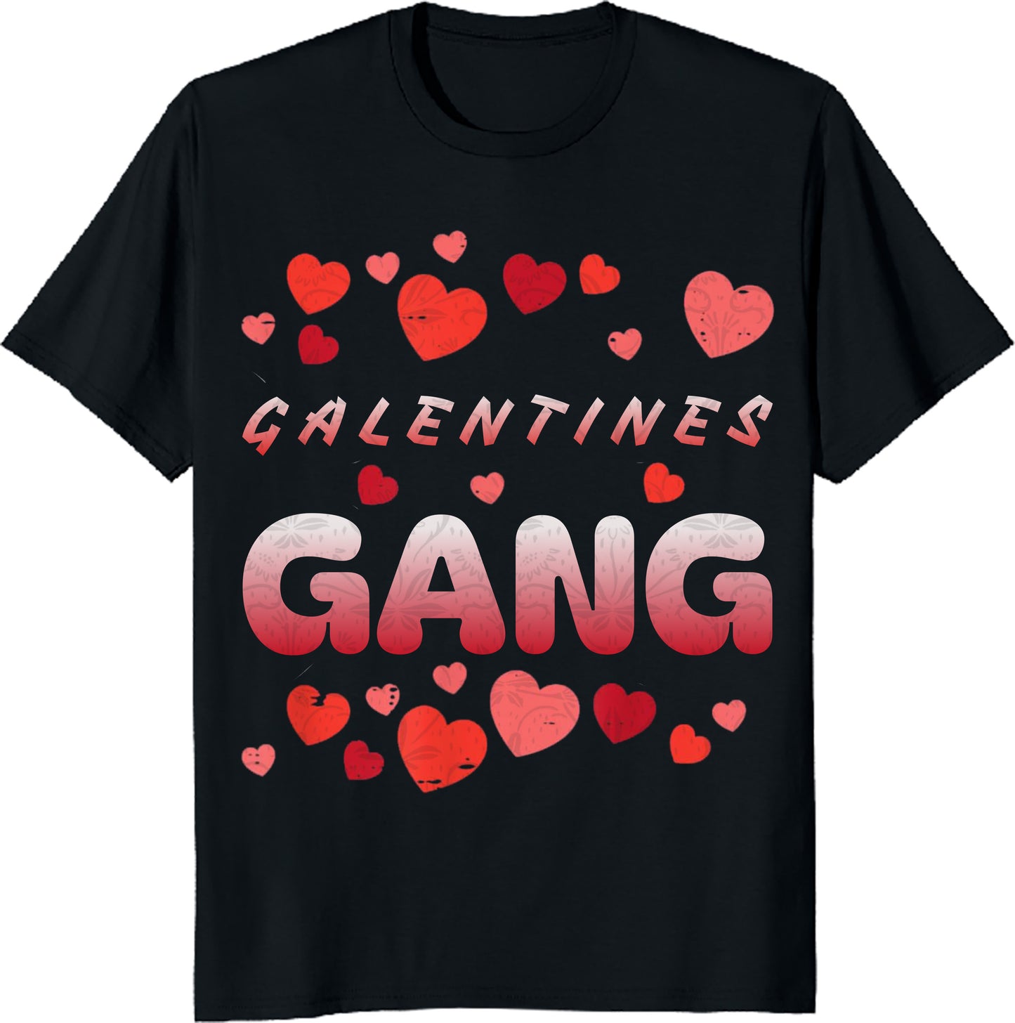 Funny Valentine Women Girls T-Shirt - Valentines Day Galentines Gang Unisex Tee - Best Gift for Lovers