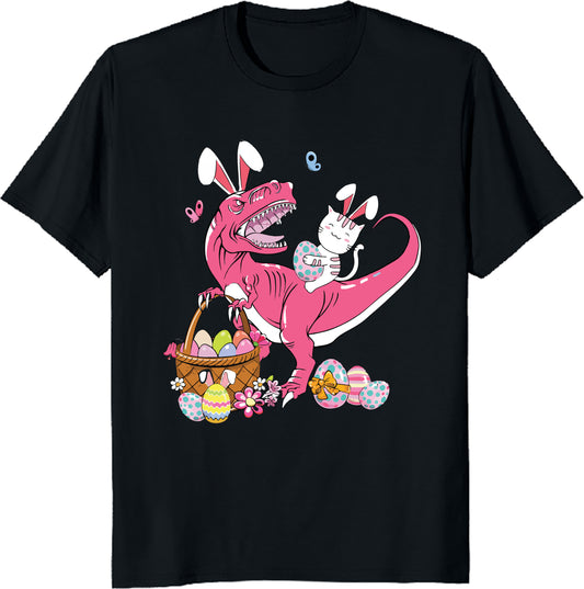 Easter Dinosaur T-Shirt - Fun Dino Easter Graphic Tee