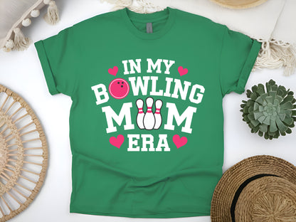 In My Bowling Mom Era Funny Bowling T-Shirt for Proud Moms & League Supporters