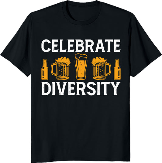 Celebrate Diversity Unisex Tee - Funny Beer Lover Gift