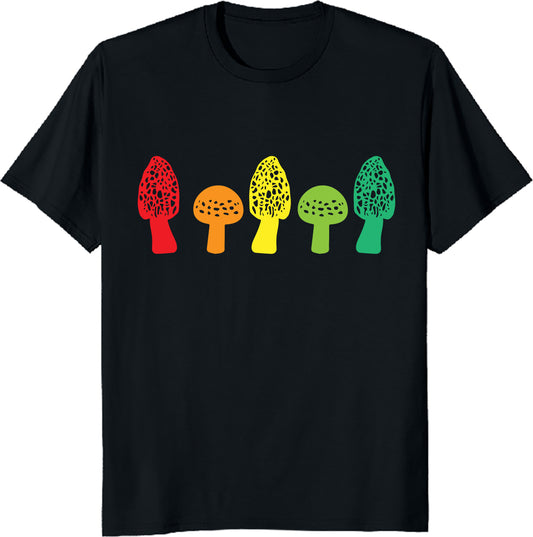 Forest Morels Unisex Tee - Mushroom Hunting Nature Lover T-Shirt