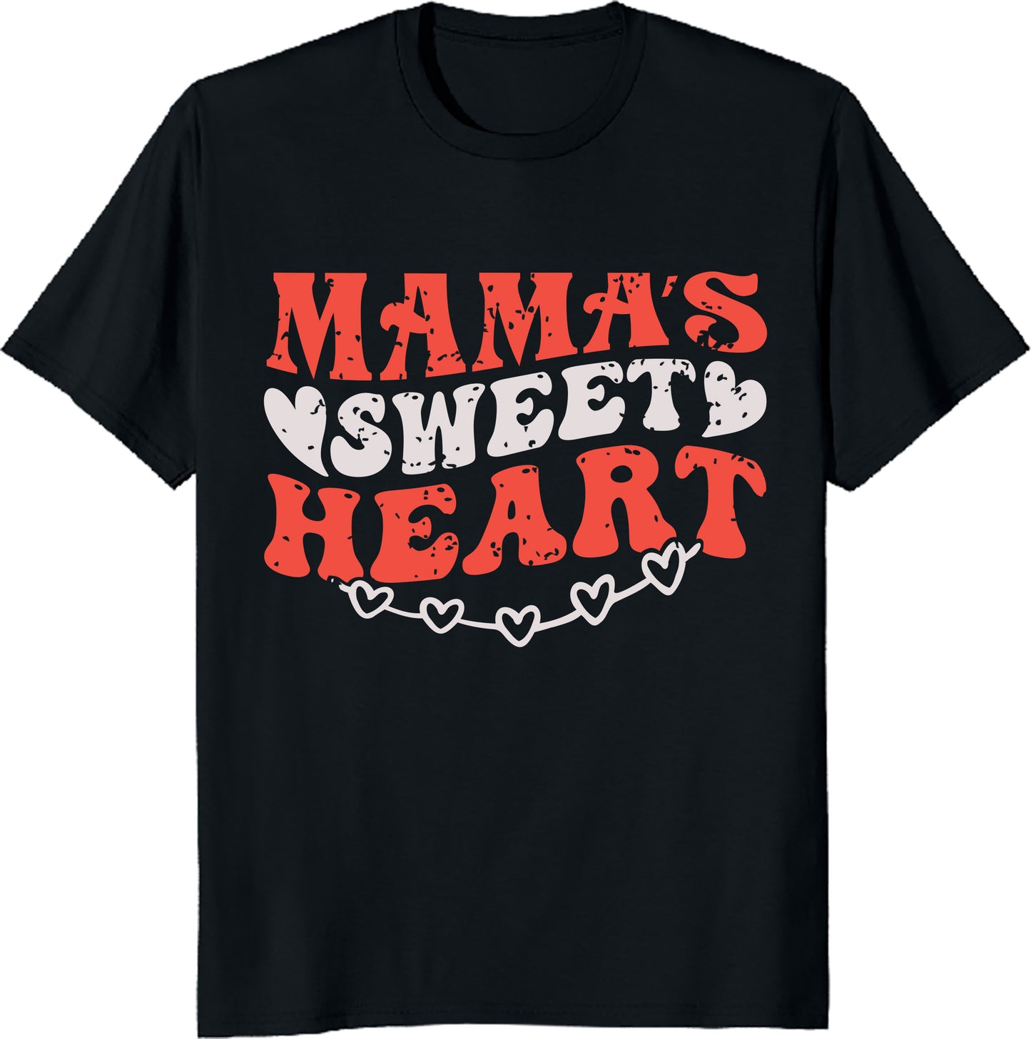 Cute Mama Heart Love Valentine Design T-Shirt Valentine's Day Gift