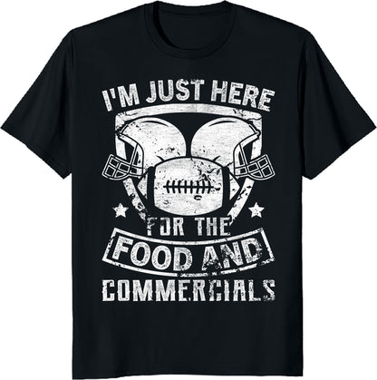 I'm Just Here for American Football Unisex Tee - Game Day T-Shirt