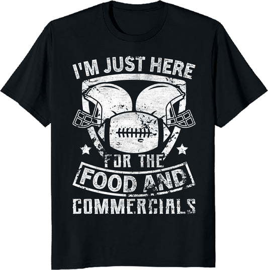 I'm Just Here for American Football Unisex Tee - Game Day T-Shirt