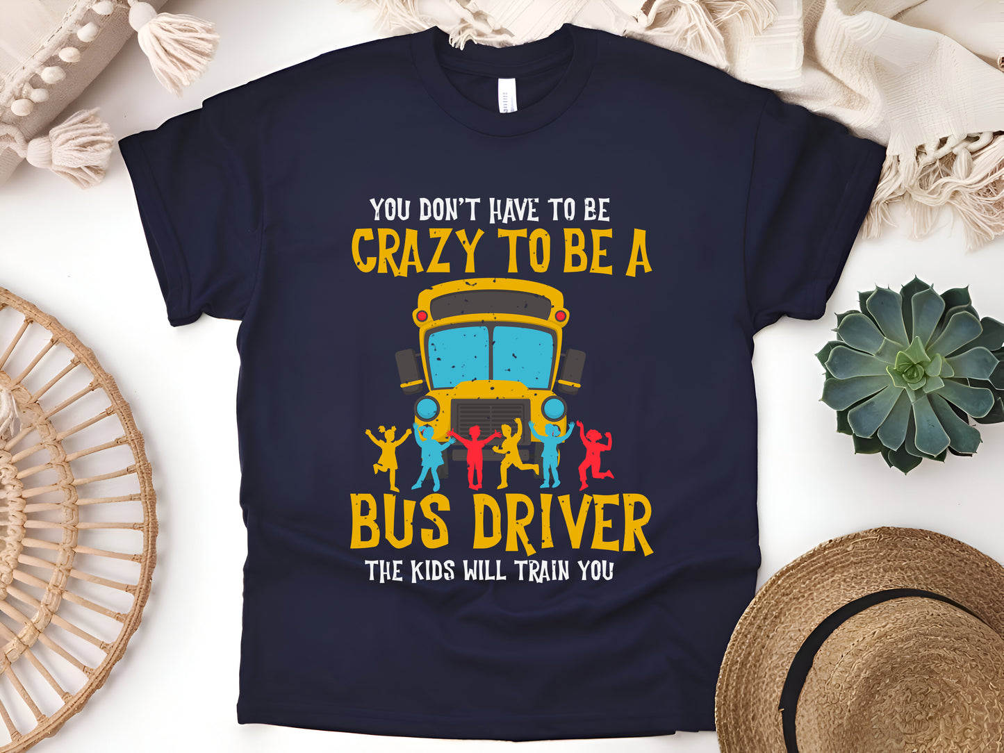 Crazy School Bus Driver Driving T-Shirt - Funny Bus Driver Humor Tee