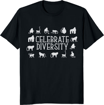 Celebrate Diversity Unisex Tee – Wild Animals Nature Lover Kids Shirt